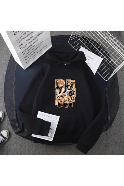 Tarzsokak طباعة أنمي هايكيو باللون الأسود