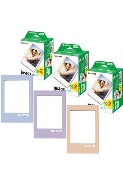 Fujifilm Set 3x20 Filme Foto Instax Mini – 60 hartii foto instant 46 x 62 mm