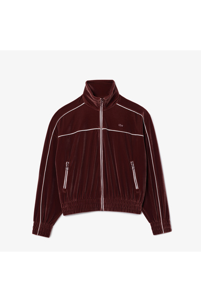 Lacoste Oversized Zipped Velvet Sweatshirt - SF2658-00-ICR