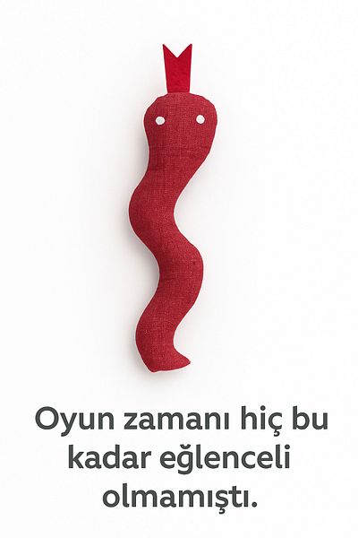 Lazy Paws Cat Toy Interactive with Catnip and Bell, Stress Reliever, Relaxing Playmate - Red Snake