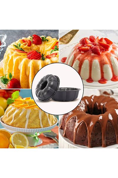 Generic 3-piece carbon steel cake pan