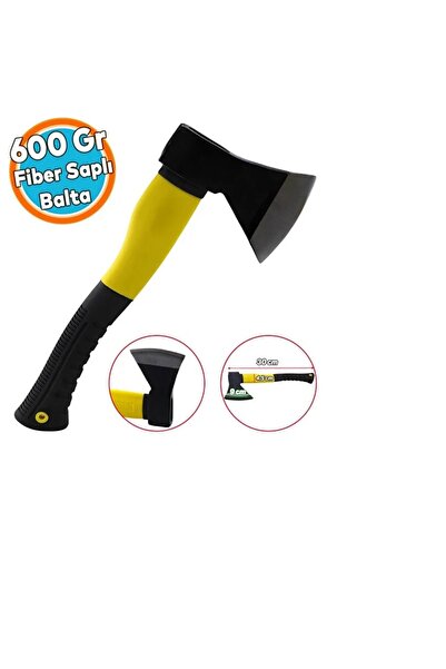 COMBAT Fiber Saplı Balta Nacak Kamp Odun Kesme - Kırma Budama Kemik Kesme Bölme 600 GR