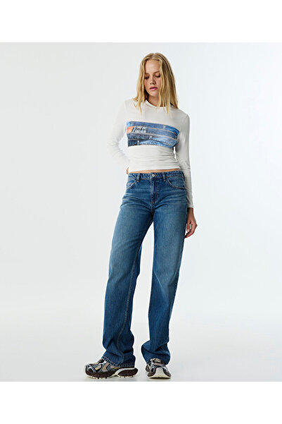 Twist Wide Leg Jean Pants