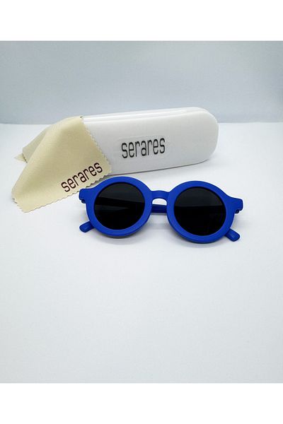 SERARES Seattle Model, Unisex Children, 3-7 Years, Dark Blue Color, Uv400 Protection Children's Sunglasses