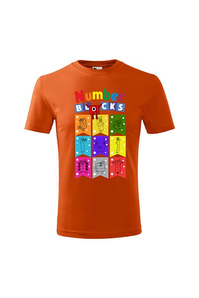 Malfini Tricou personalizat, "Numberblocks 5"