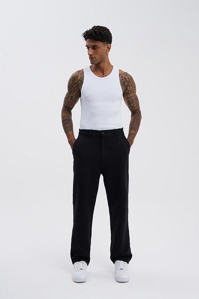 Machinist Men's Oversize Baggy Black Jean