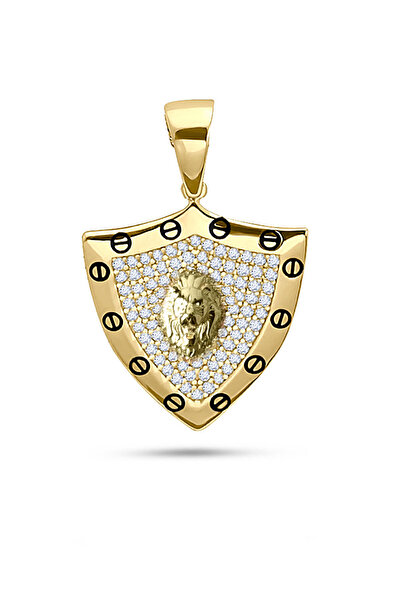 Aslı Gold Şövalye Model Aslanlı Altın Kolye Ucu (UC0095)