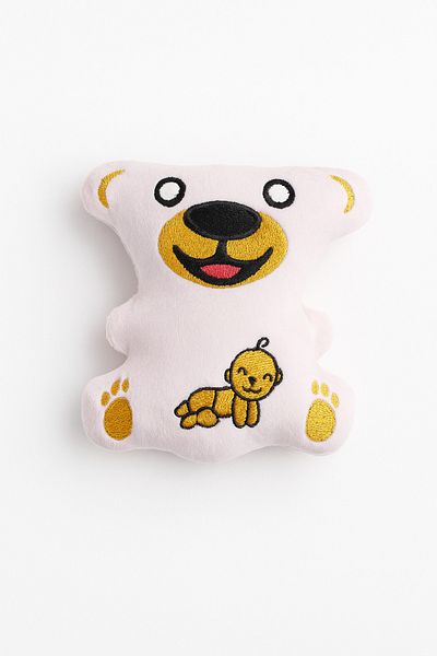Lazy Paws Cat Toy with Catnip and Bell, Stress Reducing, Relaxing Playmate - Baby Detailed Teddy Bear