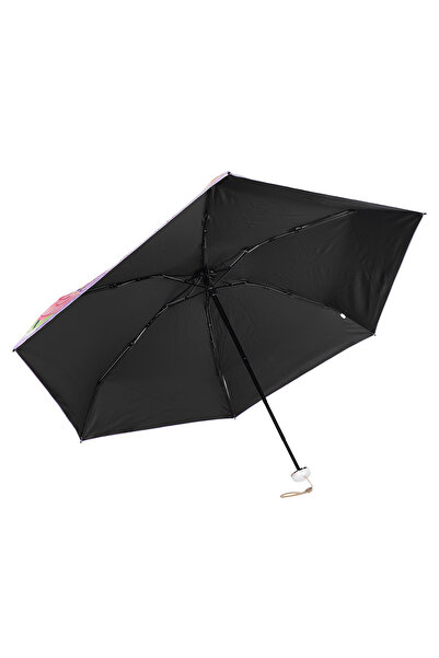 Wexta UV 50+ Korumalı Çiçek Desenli 6 Telli Çanta Boy Şemsiye