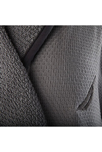 Nautica Bathrobe, Marlin, unisex, 550 g/m2, 100% cotton, M, light grey