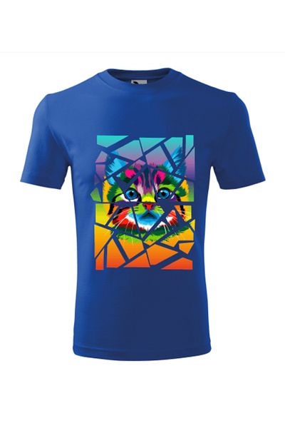 Malfini Tricou Copii, personalizat "Curious Kitten",