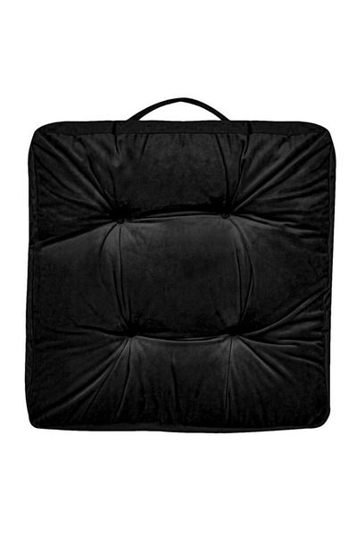 OEM Black Velvet Floor Cushion