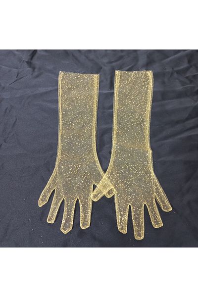 Qrsln Miva Sparkle Tulle Long Child Gloves