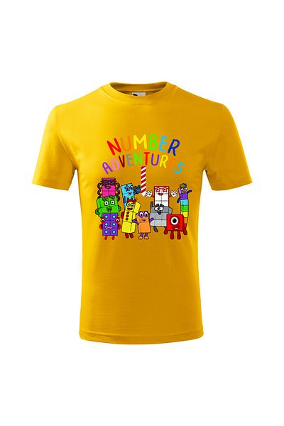 Malfini Tricou personalizat, "Numberblocks 3"