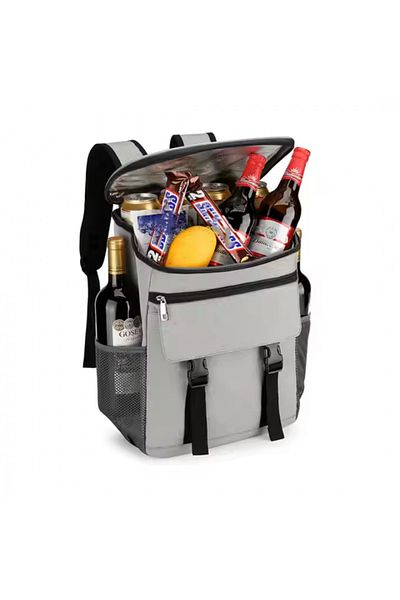 OEM Rucsac izolat și impermeabil 25L, reglabil, cu buzunare laterale, gri