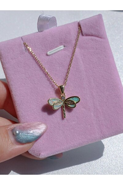 Reorah Collection Opal Yusufçuk 925 Gümüş Kolye