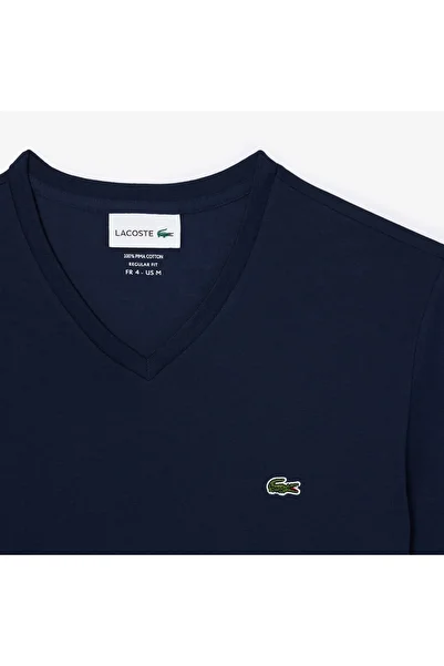 Lacoste Lightweight Cotton Pima V Neck T-shirt - TH6710-00-166