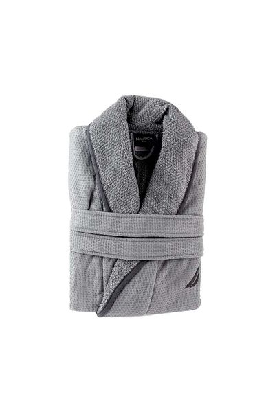 Nautica Halat de baie, Marlin, unisex, 550 g/mp, 100% bumbac, S, gri