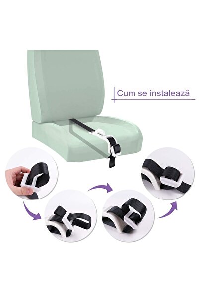 Flippy Εκτροπέας ζώνης ασφαλείας, Flippy, Universal, Ρυθμιζόμενος, 21x6 cm, Λευκό