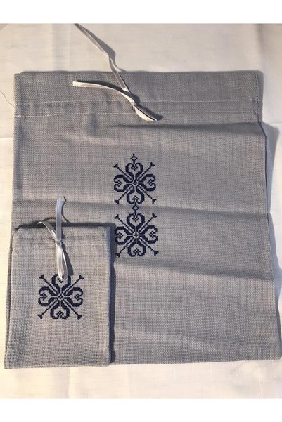 Vinezza Home Collection Dowry 6-Piece Flower Embroidered Etamine Processing Prayer Rug Set Bundle Set