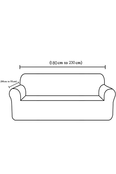 EJMEL Brick Pattern 3-Seat Sofa Cover 3-Seater Sofa Cover Elastic Flexible