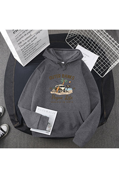 Tarzsokak Grey External Banks Pogue Life Graphic Hoody