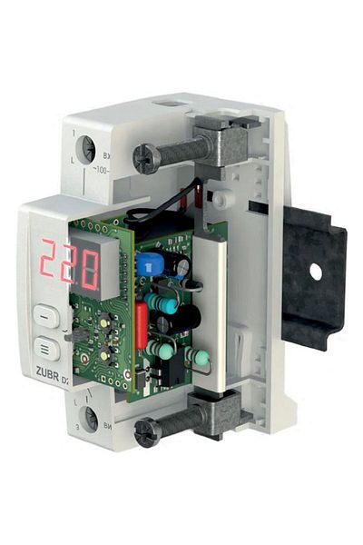 RBUZ Voltage and Current Protection Relay High Low Voltage Current Lightning Protector - D2-63(Red)
