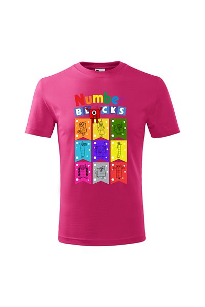 Malfini Tricou personalizat, "Numberblocks 5"