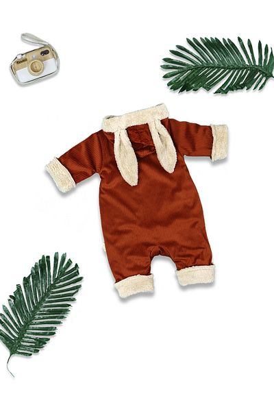 Nehad Bebe Baby Boy Welsoft Jumpsuit Winter Model Rabbit