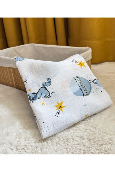 Thiff Multi-Purpose Muslin Baby Blanket