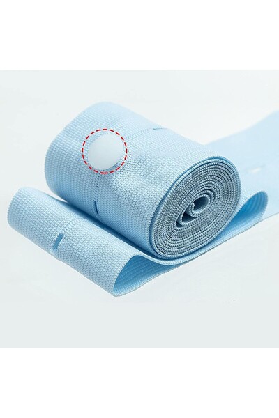 Flippy Set of 2 Fetal Heart Rate Monitoring Belts, Soft Elastic, 6 x 130 cm, Blue