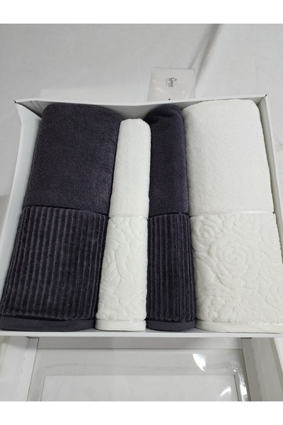Nurpak 4-Piece Bath Towel Set Bath Set 100% Cotton