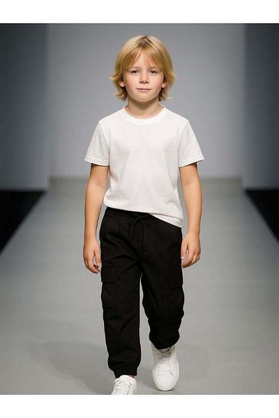Zekids Boy's Bellows Pocket Trousers