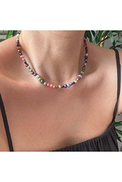 Venus Design Renkli İnci Kolye