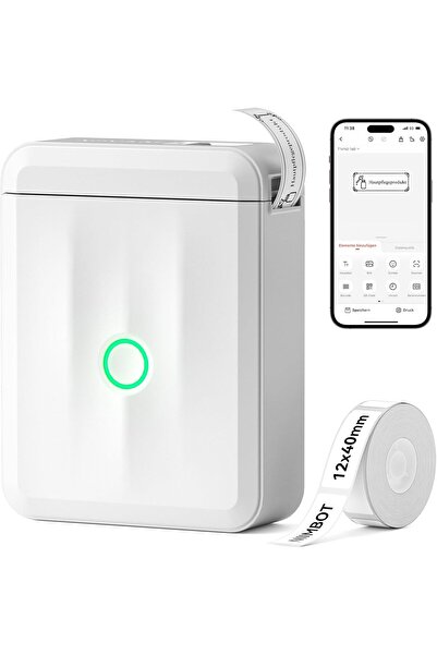 NiiMbot D110_M Upgrade Label Printer, Mini Bluetooth Barcode Printer Device for iOS Android