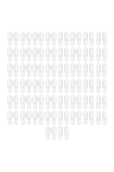 OEM Set de 50 de perechi de papuci albi de unică folosință, Mmgoqqt, antidera...