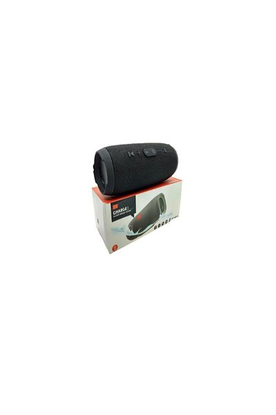 Charge3 Charge 3 Portable Speaker With Bluetooth, Usb, Aux, Radio, 5v Power Bank, Black