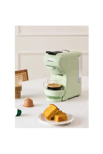Create Espressor automat retro 3 în 1, CREATE, Potts, verde pastel