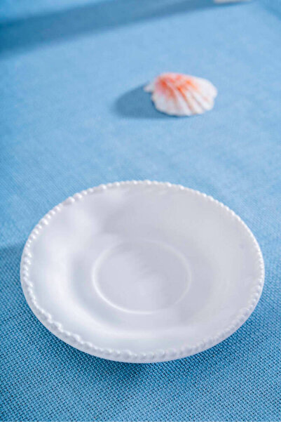 ACAR Mılano Porselen Çay Tabağı 11 cm 11 cm BEYAZ