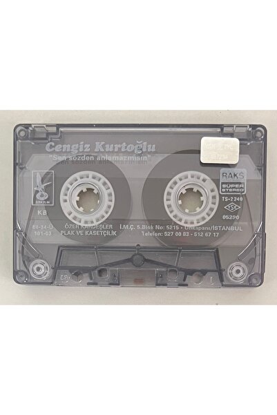 Özer Kardeşler Plak ve Kasetçilik Cengiz Kurtoğlu Sen Sözden Anlamazmısın Kaset (Kartonet Yoktur Sadece Kasettir (Orjnal Dönem Baskı)