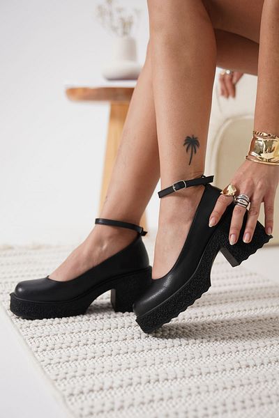 Zerenyus Pantofi casual cu gleznă neagră Marla Premium pentru femei