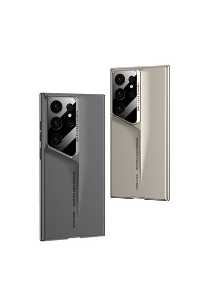 Generic Brand حافظة لهاتف Galaxy S23 Ultra رفيعة للغاية مع حماية للكاميرا من المطاط الصلب EFFX Procase - أرجواني