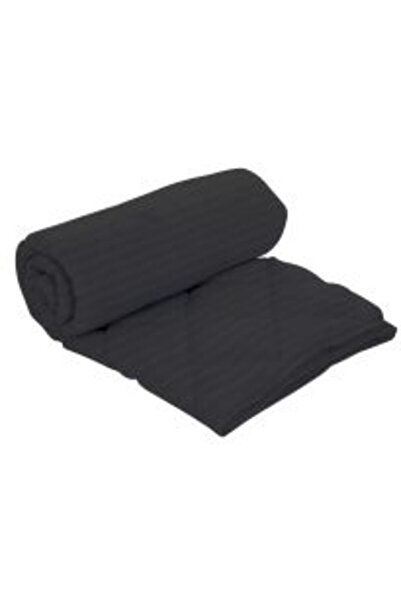 HomePuls Bed Sheet with Elastic Damask Cotton 100% Strip 1 cm, 210 x 250 cm for Mattress 160 x 200 cm, Black