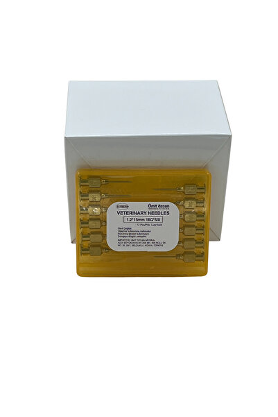 Veteriner Çelik Uç 1.6x20 mm 16Gx3/4 12'li - Paslanmaz ve Keskin Mika Enjektör Ucu (SAYBERK)