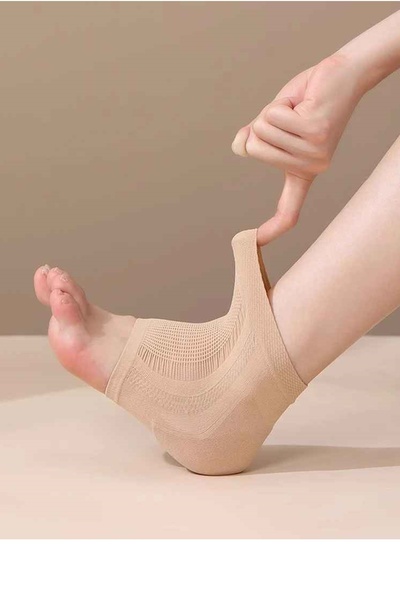 Kitchen Beauty Silikon Nemlendirici Topuk Çorabı Çatlak Nasır İçin Nemlendirici Çorap Topuk Çatlaklarına Son!