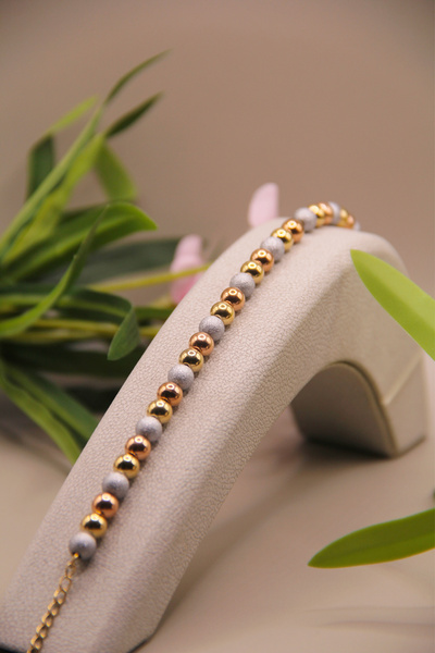 316L Steel Gold Plated Bracelet Stainless – Unfading and Waterproof
