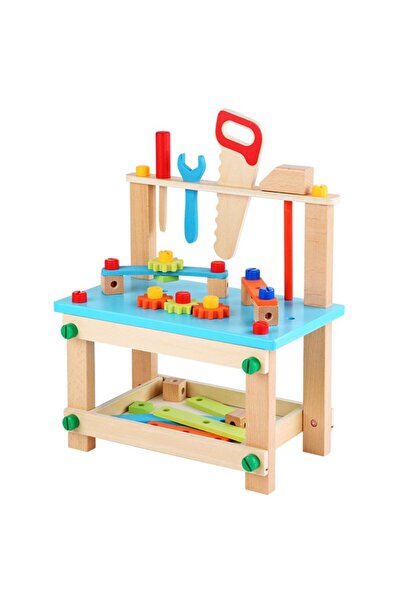 SDX Market Jucărie educativă de construit și asamblat - mini bancă de scule cu accesorii și suporturi