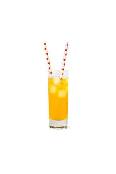 Flying Tiger Copenhagen 8'li Çilek Desenli Plastik Pipet