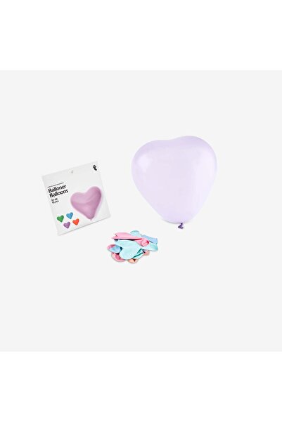 Flying Tiger Copenhagen 10'lu Kalp Şeklinde Renkli Balon Seti