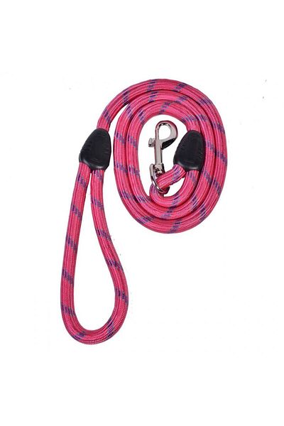 pet Lesă roz pentru câine, poliester, 115x1.3 cm